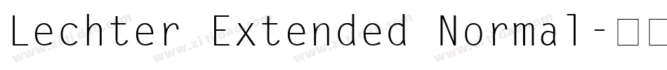 Lechter Extended Normal字体转换